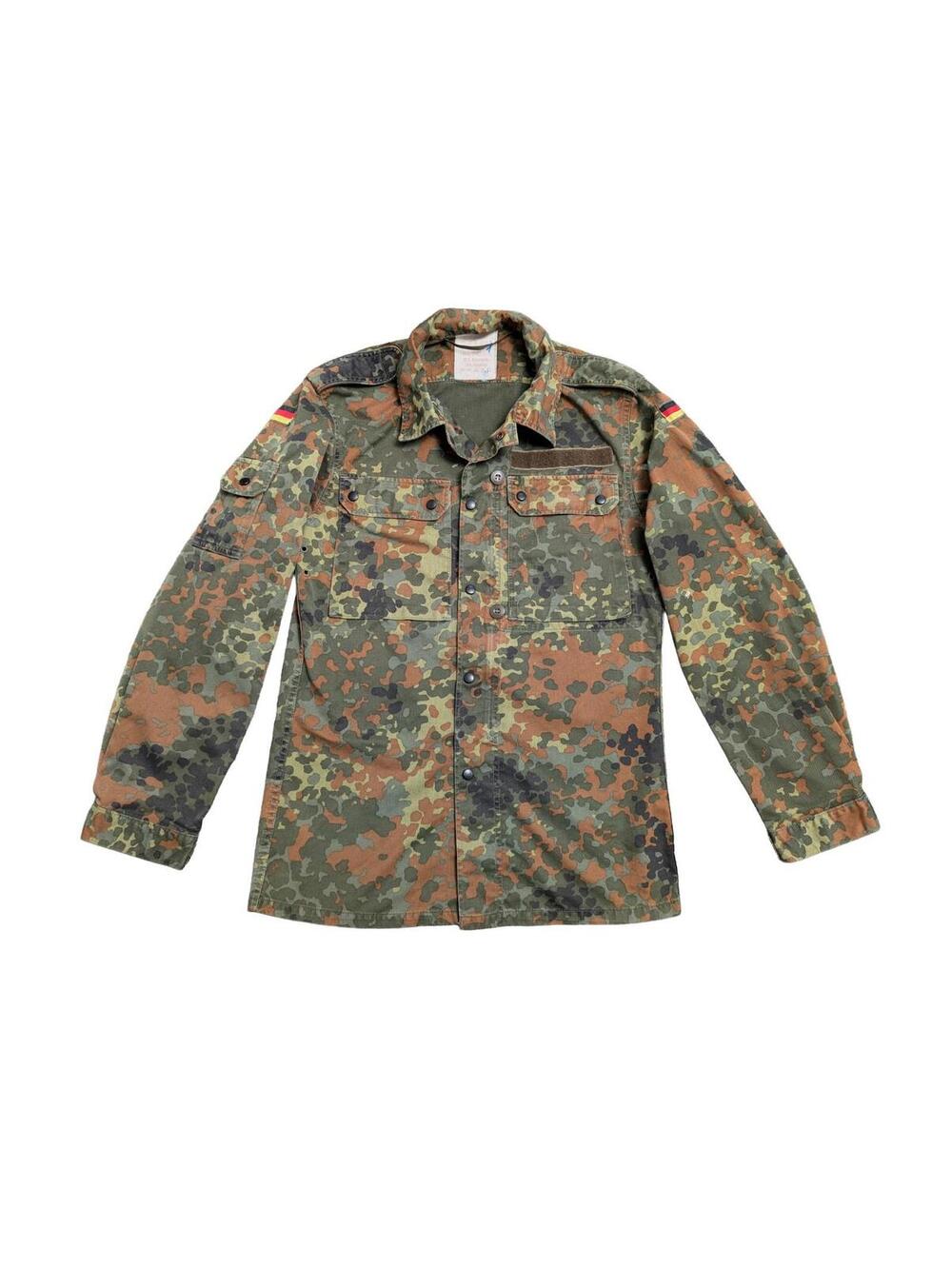 German Army Bundeswehr Flecktarn Camo Field Shirt - Small
